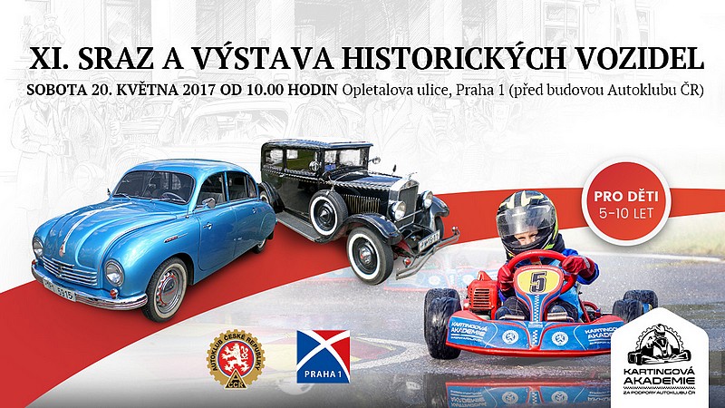 Historické vozy v sobotu zaplní Prahu